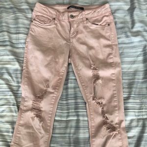 Light Pink Ripped Jeans